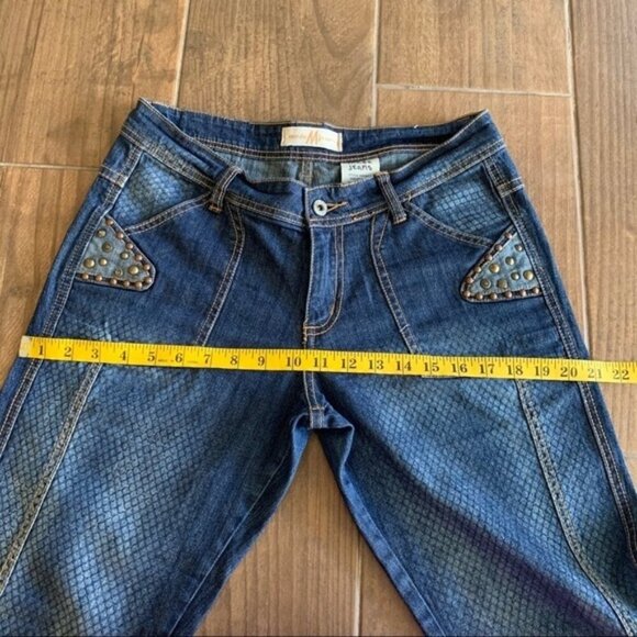 Made Jeans blue denim bootcut jeans size 9 - Picture 8 of 10